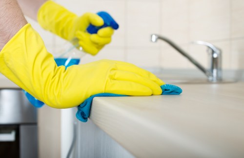 Domestic cleaning service in a Roehampton kitchen