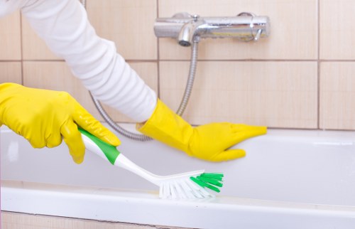 Carpet cleaning process with PPE and risk controls in place
