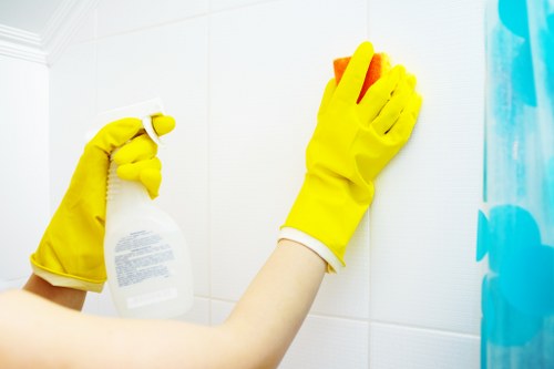Living room deep cleaning in Roehampton with dust-free surfaces