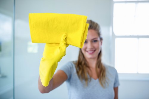 Waste handling and site safety notes for cleaning operations